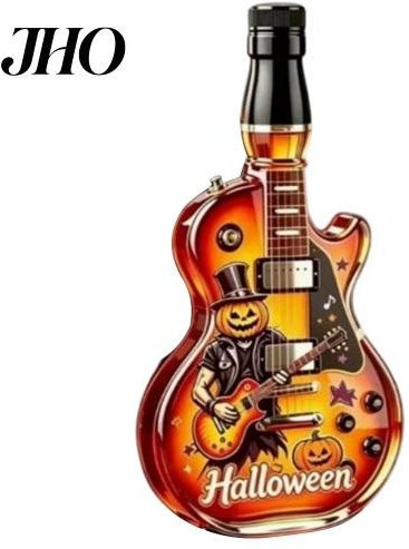 Soren Dekanter in Gitarrenform aus Borosilikatglas mit Schraubverschluss, transparent/multicolour - Bild 1