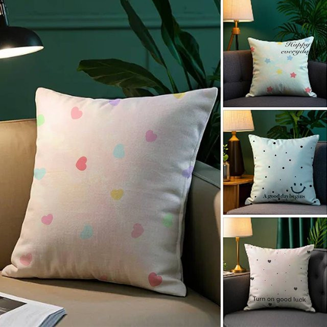 INS Fashion Love Kissenbezug aus Plüschstoff in Multicolour, quadratisch, B/T/H: 30 x 30 x 30 cm - Bild 1