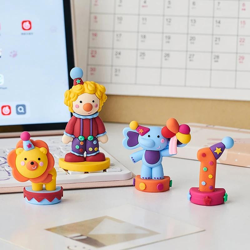 Zirkusclown Miniaturfiguren Action-Figur Puppen Bunt / Mehrfarbig - Bild 1