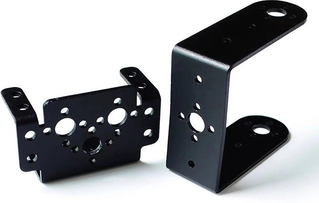 Stemedu MG995 996 Servo-Getriebehalterung, Manipulator Roboter Zubehör, Metall, Schwarz - Bild 1