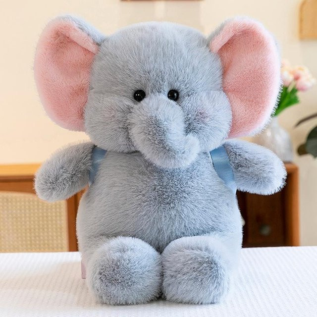 Elefantenbaby-Lele-Puppe, Plüschpuppe, grau - Bild 1