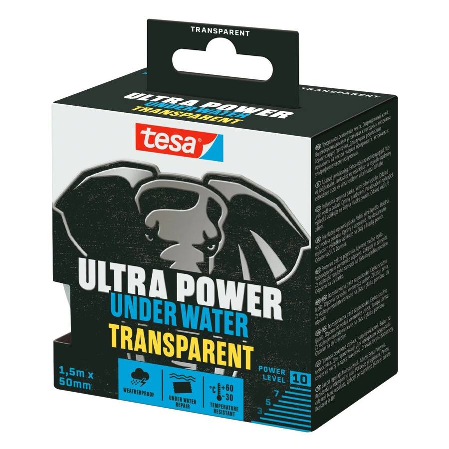 Tesa Reparaturband Ultra Power Under Water Transparent, Breite: 5 cm, Länge: 150 cm - Bild 1