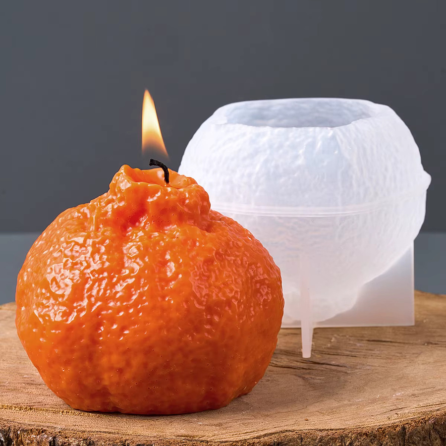 UDOCOOL DIY Obst Serie Silikonform für 3D Seife und Duftkerzen in Orange und Multicolour - Bild 3