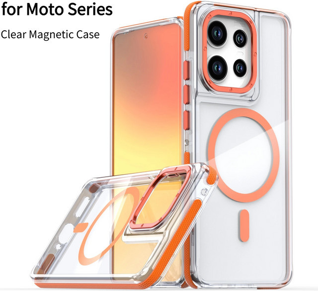 Stoßfeste transparente Handyhülle mit Magnetfunktion für Motorola Moto G Play 2026, G Power 2025 und Edge 60 Fusion - Bild 1