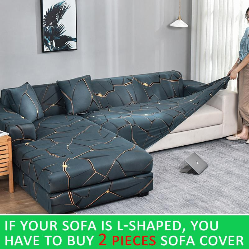 Yiran Furniture Elastischer Sofabezug mit geometrischem Design für 1-Sitzer Sessel, Breite: 90-140 cm, 100% Polyester - Bild 3