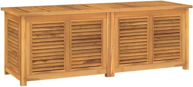 vidaXL Gartenbox aus Massivholz Teak in Braun mit Beutel B/T/H: 150 x 50 x 53 cm - Bild 1