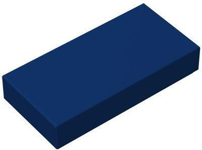 Yiran toy 10-teiliges Set 1x2 Fliesen Bausteine dunkelblaue Zubehör - Bild 1