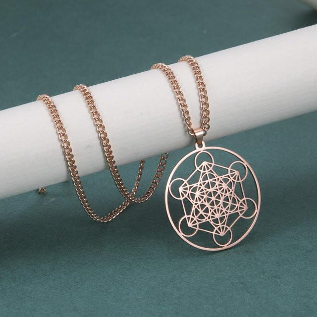 YULIN Halskette Edelstahl, Roségold, Unisex - Bild 1