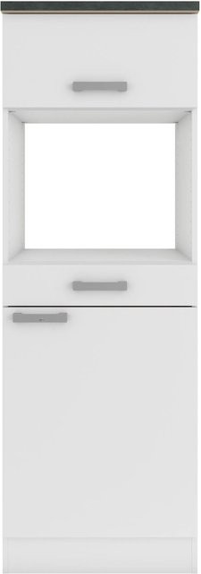 OPTIFIT Oslo214 Küchen-Geräteumbauschrank in Weiß mit Feinstruktur - Bild 1