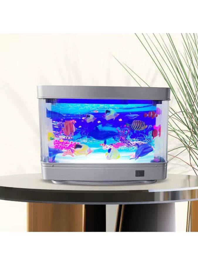 D0AD LED Aquarium-Fischlampe mit beweglichem Fisch als sanftes Nachtlicht via USB - Bild 7