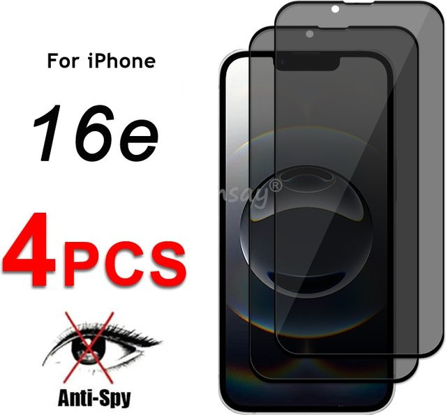 Youthsay Anti-Spy Privatsphäre Schutzfolie aus gehärtetem Glas für iPhone 16e, iPhone 16 Pro und iPhone 16 Pro Max - Bild 1