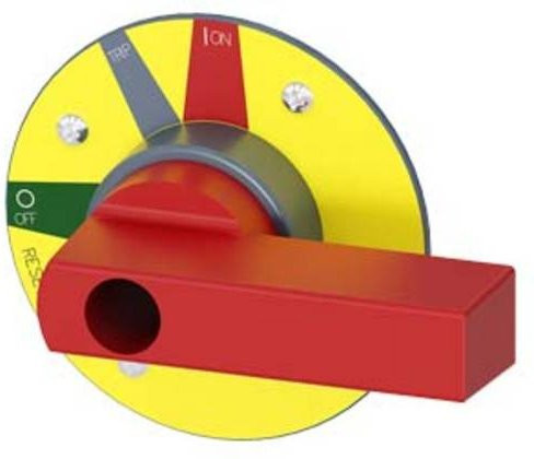 Siemens 3VA9487-0GC15 Leistungsschalterzubehör, Rot, B/H/T: 7,0 x 7,0 x 3,6 cm - Bild 1