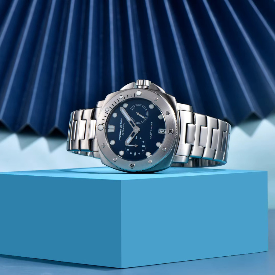 PAGANI Design Automatik-Armbanduhr, Edelstahl, Grün, Saphirglas, Herren - Bild 4