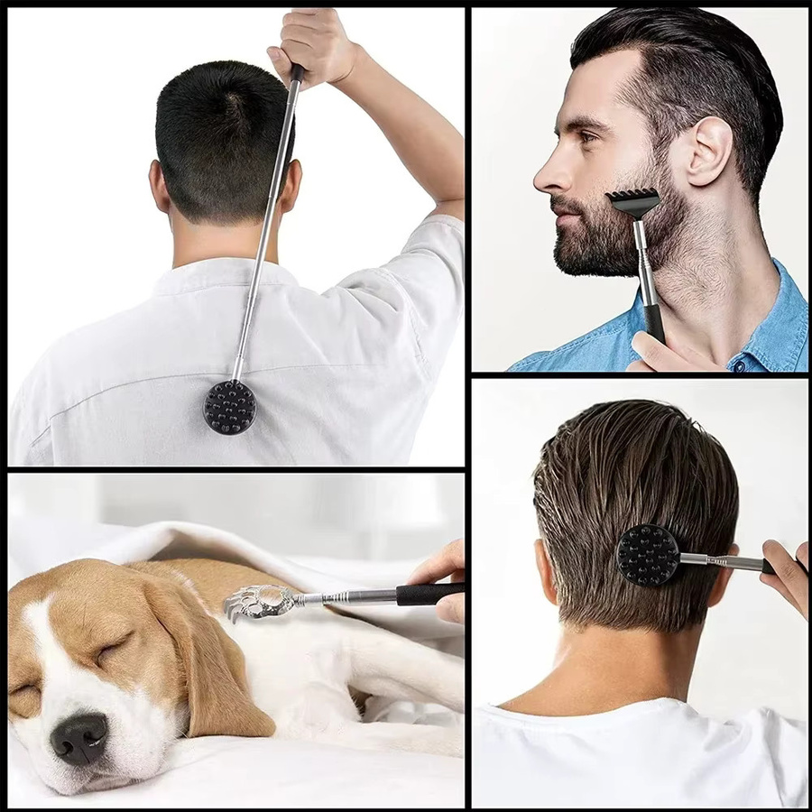 FUBEICHLY Kaktus-Design Rückenkratzer, Teleskopisch, Unisex - Bild 5
