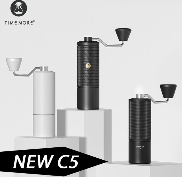 TIMEMORE Chestnuts C5 / C5 ESP Manuelle Kaffeemühle mit Edelstahlmahlwerk in Schwarz oder Weiß - Bild 1