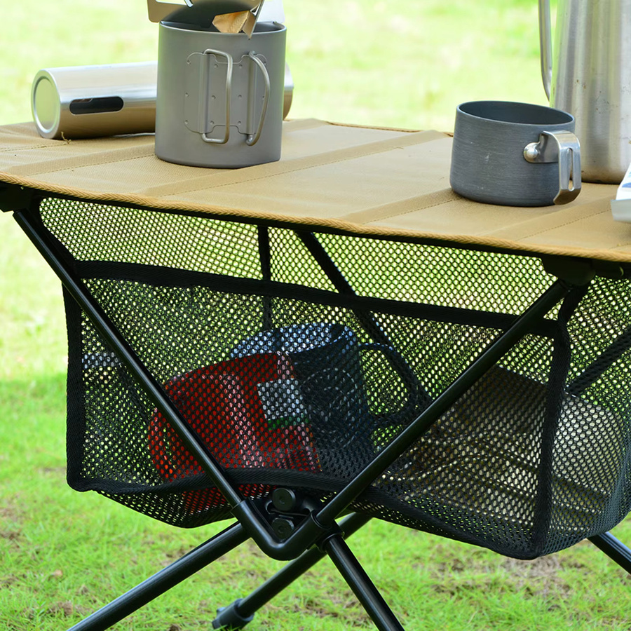 JOCESTYLE Netz-Korb-Organizer faltbare Tischnetz-Tasche in Schwarz für Camping - Bild 4