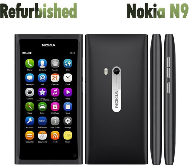 Generalüberholtes Nokia N9 Mobiltelefon in Blau mit 8MP Kamera und 1450mAh Akku - Bild 1