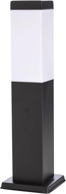 Lindby Außenleuchte Honula Modern Schwarz aus Edelstahl, 1-flammig E27, IP44 spritzwassergeschützt - Bild 1
