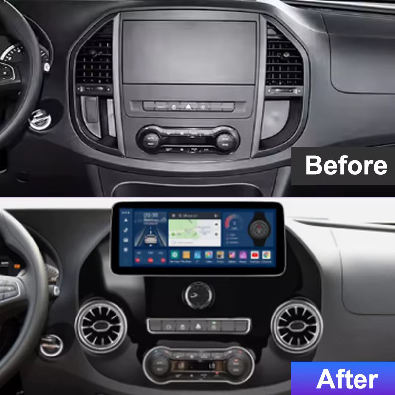 Forefeel Android Multimedia Radio für Mercedes Vito W447 (2014-2022) mit 12,3 Zoll Display, CarPlay, GPS, WiFi und Bluetooth in Schwarz - Bild 2