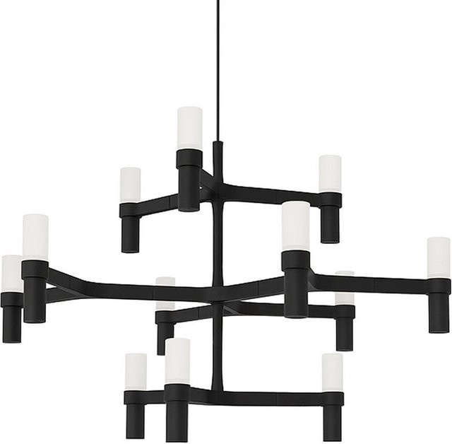 Nemo Lighting Crown Minor Kronleuchter in Schwarz aus Metall und Glas - Bild 1