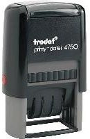 Trodat Printy-Dater Datumsstempel in Grau und Schwarz mit der Aufschrift EINGEGANGEN, B/H: 41 x 24 mm - Bild 1
