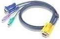 ATEN KVM-Kabel 2L-5210P mit PS/2 6-polig und HD-15 15-pin SPHD, Länge: 10 m, Multicolor - Bild 1