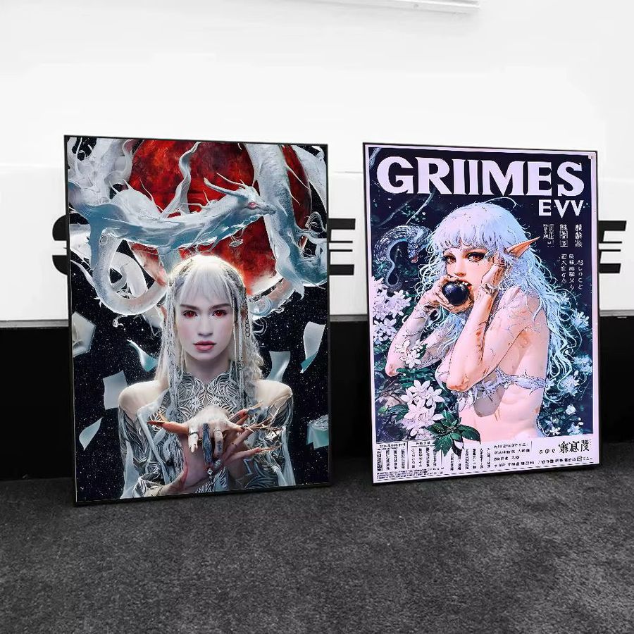 G-Grimes SINGER Poster-Kunst Portrait Wanddekoration Breite: 20,0 cm, Höhe: 15,0 cm - Bild 5
