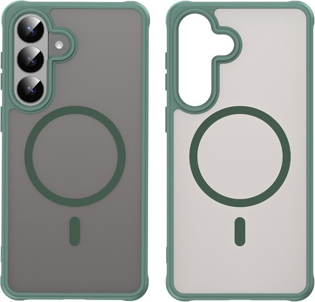 Lionxi Handyhülle für Samsung Galaxy S26 Ultra / S26 Plus / S26 / S26+ mit magnetischer Rückseite und kabelloser Ladefunktion, matt, Schwarz oder Grün - Bild 1