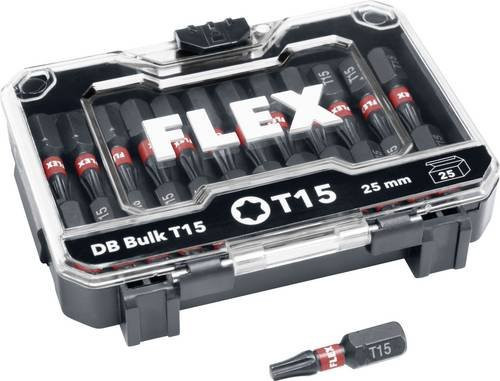 Flex DB Bulk Bit-Set T15-25mm in Schwarz - Bild 1