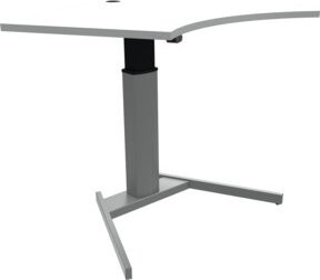 STIER Elektrisch höhenverstellbarer Stehtisch 501-19 Weiß melaminbeschichtet B/T/H: 138 x 92 x 68-120 cm - Bild 1