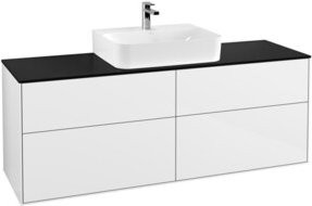 Villeroy & Boch Waschtischunterschrank Finion in Weiß Hochglanz, Wandhängend, B/T/H: 160 x 50,1 x 60,3 cm - Bild 1