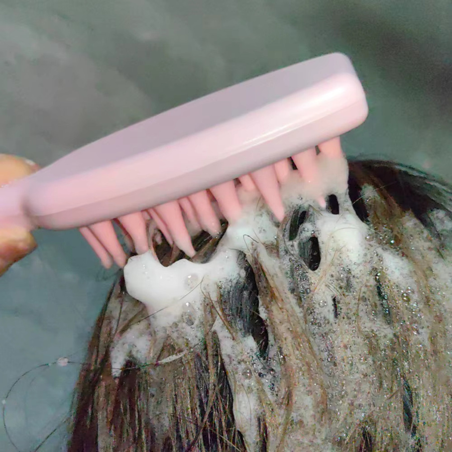 Kopfhaut-Massagepinsel mit Öl-Applikator-Flasche, Unisex - Bild 2