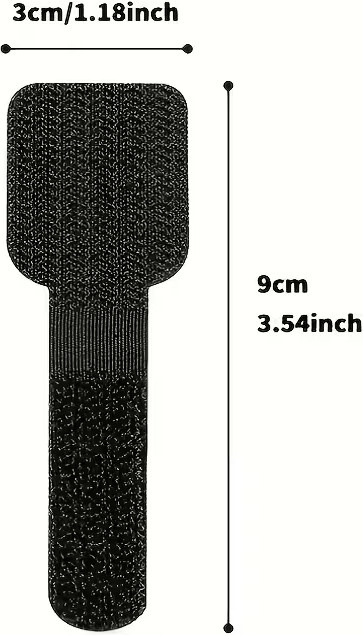 10 Stück multifunktionale Kabelbinder mit Klettverschluss in Weiß, wiederverwendbarer Kabel-Organizer für dein Datenkabelmanagement - Bild 1