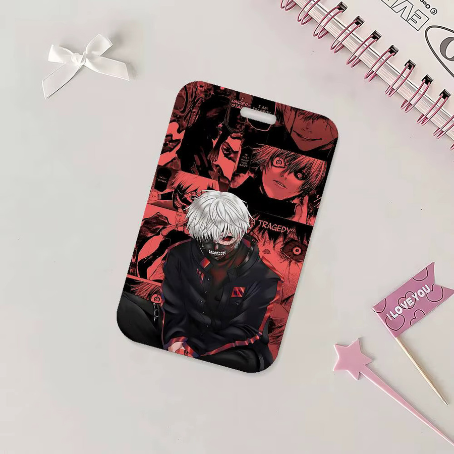 Anime K-Kaneki Ken Ausweishalter mit Umhängeband in Multicolour für Büro und Schule - Bild 6