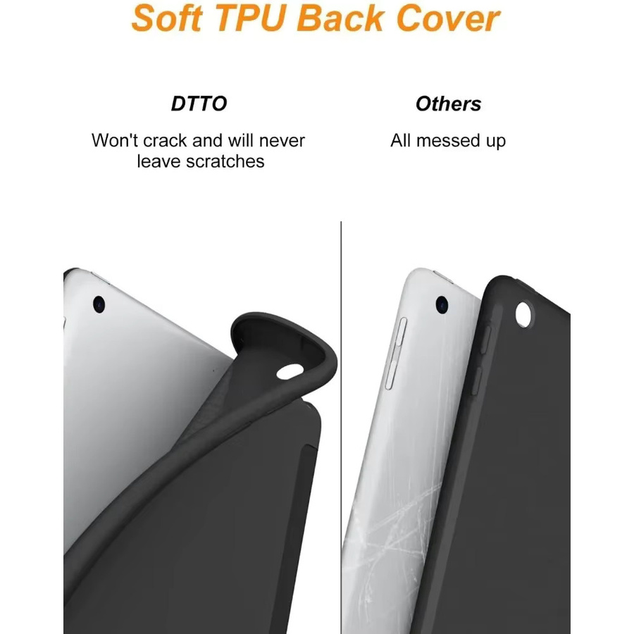 ZNOVAY Smart Case für iPad 10,2 Zoll mit magnetischem Standfuß, kompatibel mit iPad 7. Generation 2019, 8. Generation 2020 und 9. Generation 2021, in Schwarz oder Grün - Bild 2