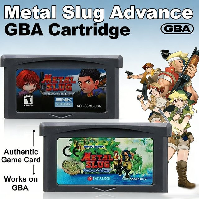 Metal Slug Advance GBA-Videospielkassette für Game Boy Advance von Bandai in Grau (USA/EUR Version) - Bild 1