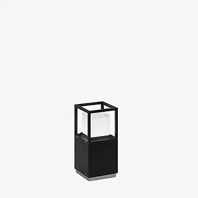 Delta Light LED Sockelleuchte eckig in Schwarz