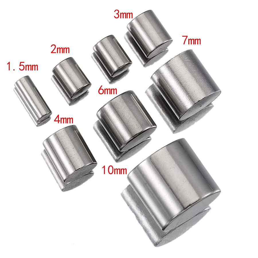 MOONMADE Klemmverschlüsse Edelstahl, Silber, Unisex - Bild 2
