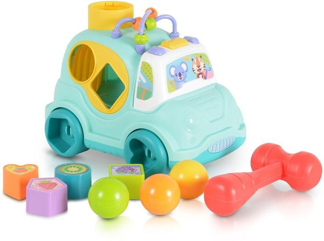 Moni Sortierspiel Auto mit Musik und Licht, 18 Monate, blau - Bild 1