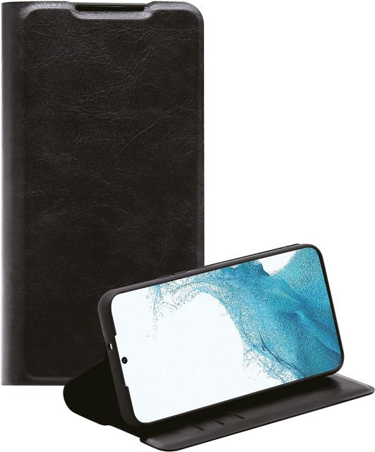 Premium Wallet Book Cover Handyhülle für Samsung Galaxy S22 in Schwarz - Bild 1