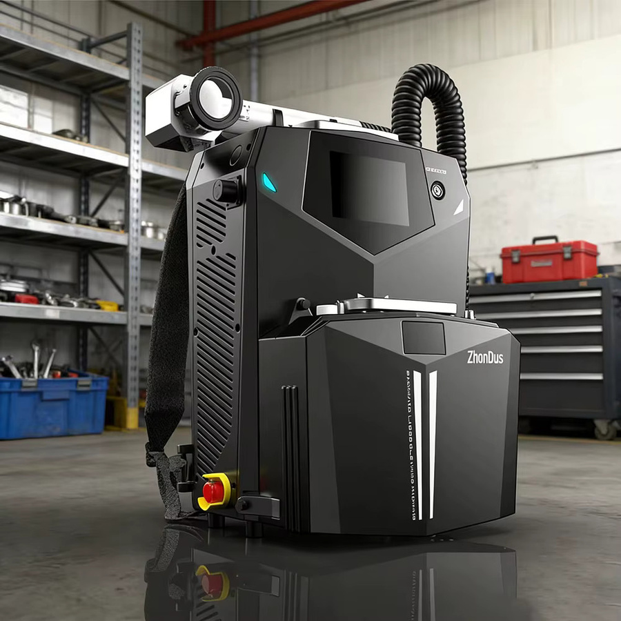 Tragbare Mini-Laserreinigungsmaschine zur Entfernung von Rost, Farbe, Öl und Staub in Schwarz - Bild 2
