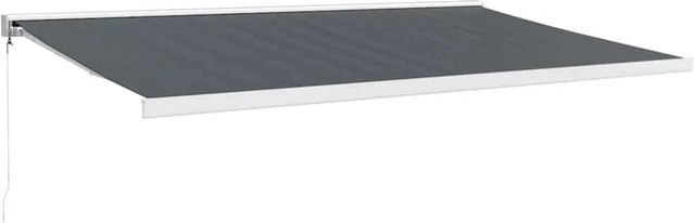 Einziehbare Furnicato Markise aus Aluminium und Polyester in Anthrazit, B/H: 500 x 300 cm - Bild 1