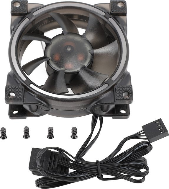 VBESTLIFE ARGB Gehäuselüfter Schwarz, 80 mm PWM, 5 V, MFDB Hydrauliklager, 800–2500 U/min - Bild 1
