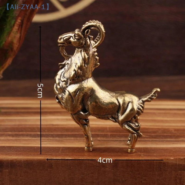 JETTING Antilope Miniaturfigur aus Messing im Retro-Stil als kreatives Kunsthandwerk und Deko-Ornament für dein Zuhause oder Büro - Bild 1