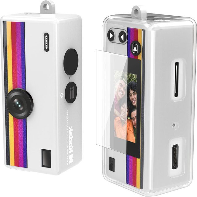 2-in-1 Schutzset für Kodak Mini Kamera: Transparente TPU-Hülle und Displayschutz aus gehärtetem Glas - Bild 1