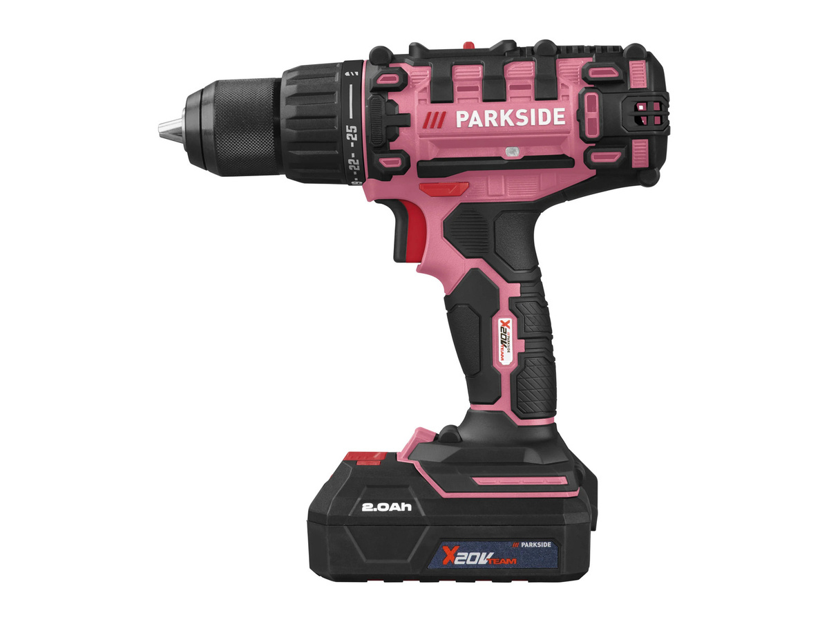 Parkside Akku-Bohrschrauber Limited Edition PABS 20-Li G8 in Pink inklusive Akku und Ladegerät - Bild 3