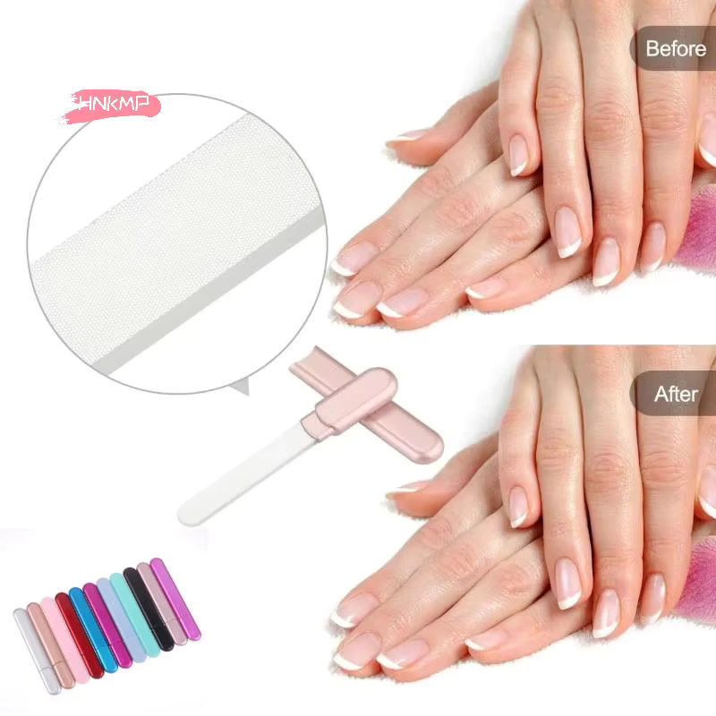 HNKMP Glasnagelfeile mit Etui, Light pink, Glänzend - Bild 2
