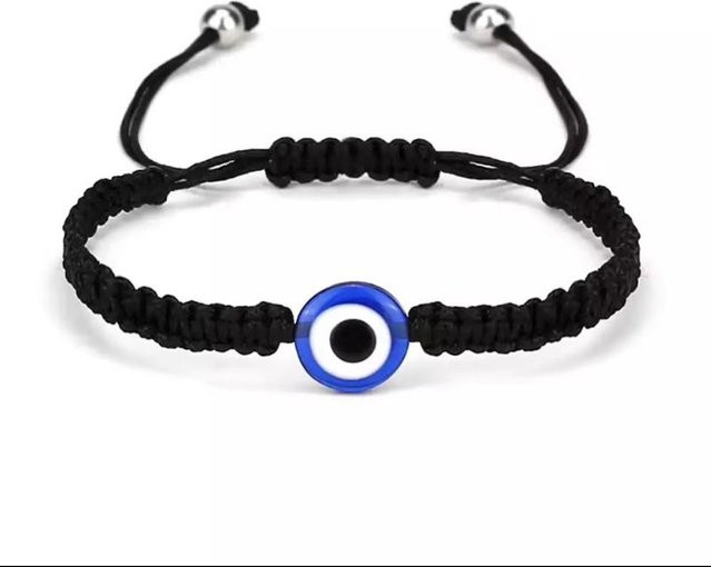 Armband, geflochtenes Seil, Schwarz, Unisex - Bild 1