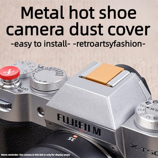 Aluminiumlegierung Kamera-Blitzschuhabdeckung in Silber für Fujifilm Spiegellose Kameras XS20, XT50, XT5, XT30 als Staubschutz Zubehör - Bild 1