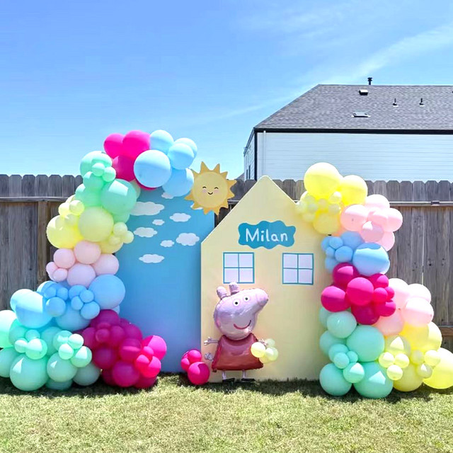 Amine Peppa Pig Ballonbogen aus Aluminiumfolie für deine Geburtstagsparty in Mehrfarbig - Bild 1